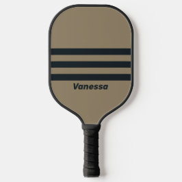 Retro-Wüste drei durch Streifen mit Namen Pickleball Schläger