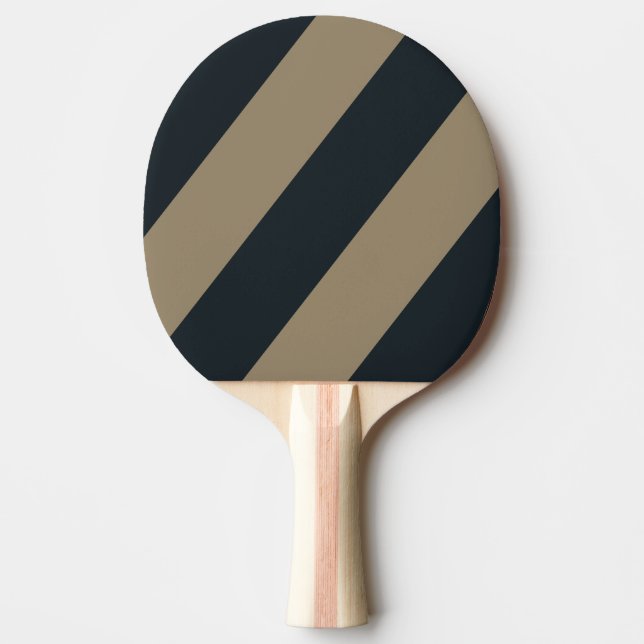 Retro-Wüste Drei fette Streifen Tischtennis Schläger (Vorderseite)