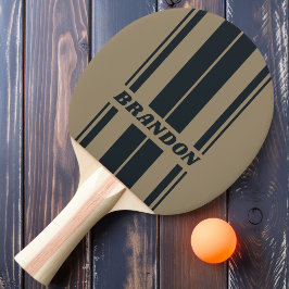 Retro-Wüste Zwei-Tonen-Bretter mit Namen Tischtennis Schläger