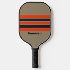 Retro-Wüstenwiese durch Strippen mit Namen Pickleball Schläger