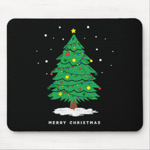 Retro Xmas Frohe Weihnachtsbaumlichter  Mousepad