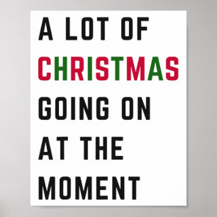 Retro Xmas lustig eine Menge Weihnachten, die auf Poster
