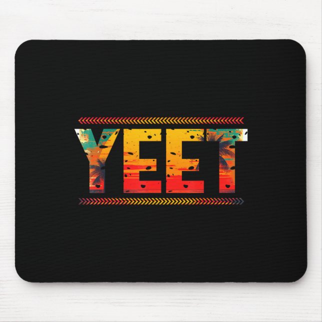 Retro Yeet Funny Saying Quote Slang Men Women Suit Mousepad (Vorne)