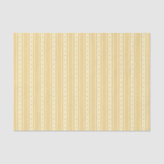 Retro Yellow And Orange Heart Stripes Bakery Seidenpapier
