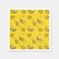 Retro Yellow Bandanna/Bandana