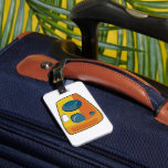 Retro Yellow Point and Shoot Film Camera Gepäckanhänger<br><div class="desc">Spot your bags instantly with these retro yellow point and shoot camera luggage tags. Featuring a bold and colorful cartoon film camera graphic, these tags are designed to help your suitcase stand out on the airport carousel. The vibrant orange and yellow tones combined with the nostalgic 90s aesthetic make these...</div>