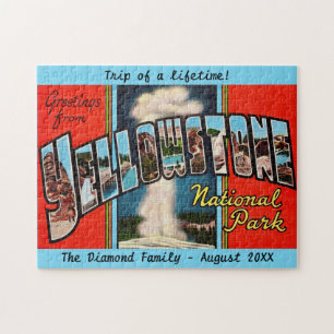 Retro Yellowstone Nationalpark 11x14