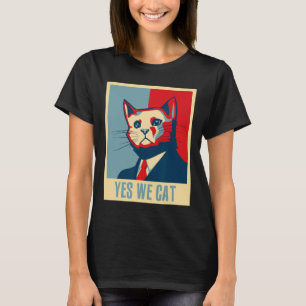 Retro Yes We Cat Funny Cat Lover Pet Besitzer T-Shirt