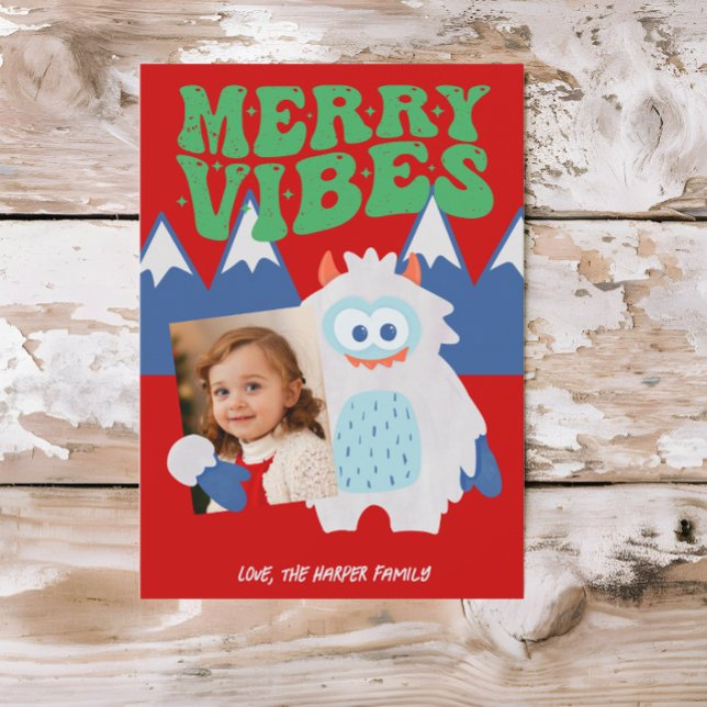 Retro Yeti Whimsical Kids Weihnachten (Von Creator hochgeladen)