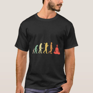 Retro-Yoga-Evolutionsgeschenk für Yogis und Yoga-L T-Shirt