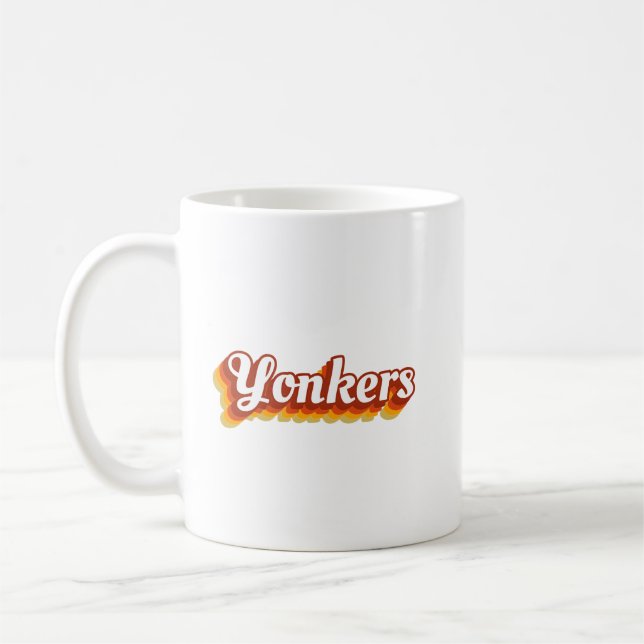 Retro Yonkers New York Coffee Tasse (Links)