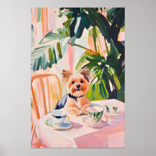 Retro-Yorkshire-Terrier-Plakat, Yorkshire Terrier Poster