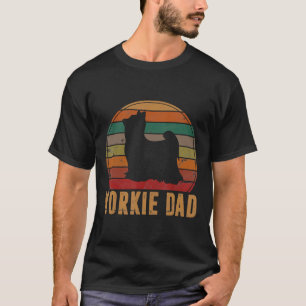 Retro Yorkshire Terrier Vater Gift Dog Owner Pet Y T-Shirt