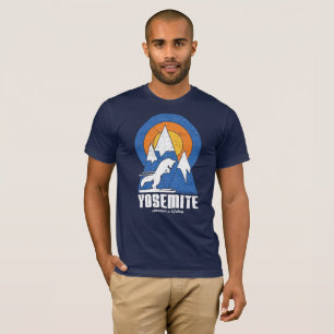 Retro Yosemite Ski White Fox T - Shirt