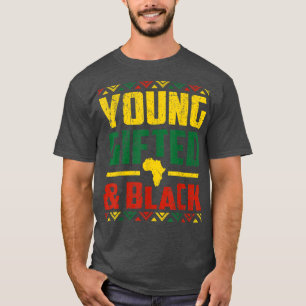 Retro Young Gifts & Black History Melanin African T-Shirt