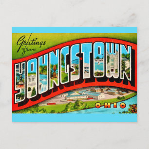 Retro Youngstown Ohio Postkarte