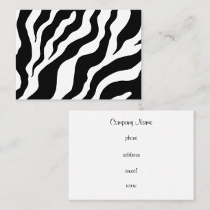 Retro-Zebra-Druck Geschäftskarten individuell Visitenkarte