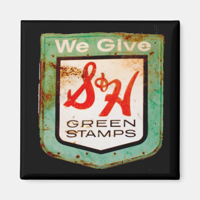 Retro-Zeichen Magnet (Vorne)