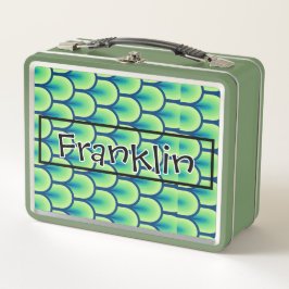 Retro Zeichnend I-Individuelle Name Metall Brotdose