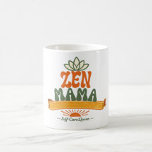 Retro Zen Mama Yoga Lotus Boho Kaffeetasse
