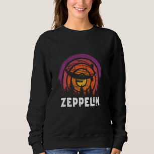 Retro Zeppelin 70er 80er Dirigible Luftschiff Zepe Sweatshirt