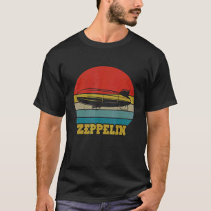 Retro Zeppelin Dirigiable Blimp Airship 70er 3 T-Shirt
