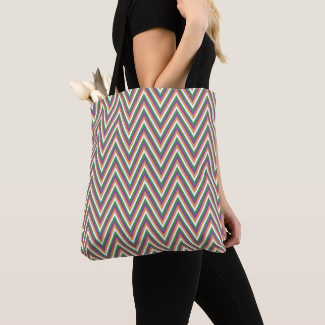 Retro-Zickzack Muster Cool Tasche (Von Nahem)