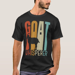 Retro Ziege Whisperer Coole Ziege Geist Tier T-Shirt