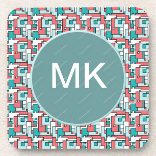 Retro Ziegelstein-Muster Untersetzer