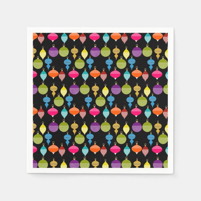 Retro-Zierball Serviette (Vorderseite)