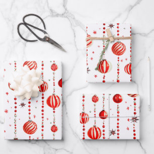 Retro-Zierpapier und -Umschlagpapier Geschenkpapier Set