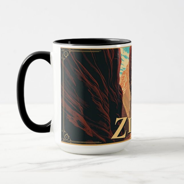Retro Zion National Park Adventure Mug (Gauche)