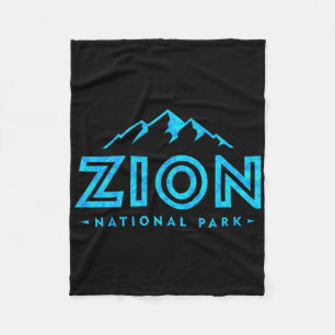 Retro Zion Nationalpark Utah Berg Frauen Männer S Fleecedecke