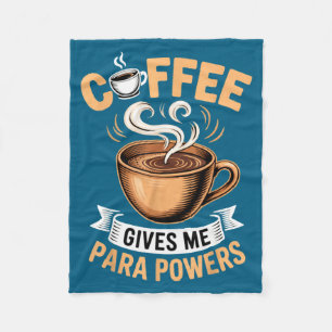 Retro-Zitat Kaffee Gib Mir Para Wers Lustiges Trin Fleecedecke
