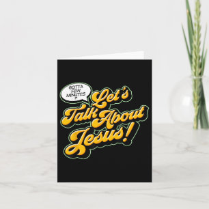 Retro Zitat Lasse über Jesus Basic Christlich Karte