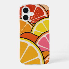 Retro Zitrus Horizont iPhone 16 Hülle