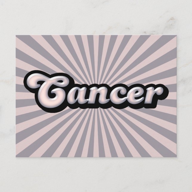 Retro-Zodiakarzinom Postkarte (Vorderseite)