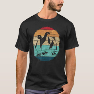 Retro Zoo Bird Penguin Antarktis Tierpinguin T-Shirt