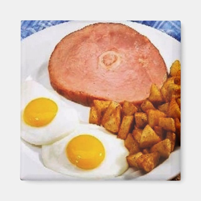 Retro zum Abendessen Magnet (Vorne)