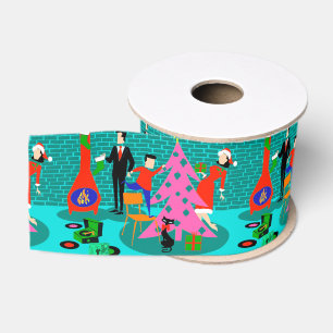 Retro Zutat das Weihnachtsbaum-Band Ripsband
