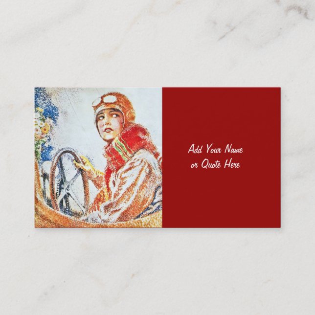 Retro Zwanzigerjahre Visitenkarte (Vorderseite)