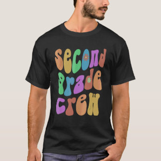 Retro-Zweite-Klasse-Crew Hallo 2. Klasse Pink T-Shirt