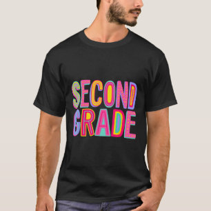 Retro-Zweite-Klasse-Regenbogen-Stimmung Zurück zur T-Shirt
