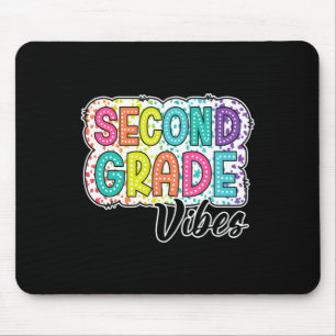 Retro-Zweite-Klasse-Stimmung Zurück zur Schule 2.  Mousepad