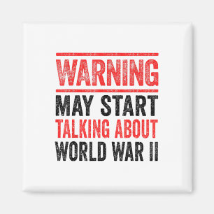 Retro Zweiter Weltkrieg Shirt WW2 Shirt Geschichts Magnet