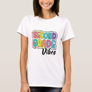 Retro-Zweitklässler-Stimmung Zurück zur Schule 2.  T-Shirt