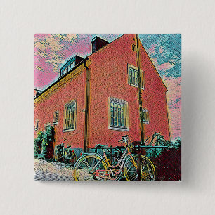 Retro-Zyklusarbeit Button