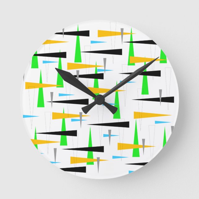 Retroakrylhalterung Runde Wanduhr (Vorderseite)