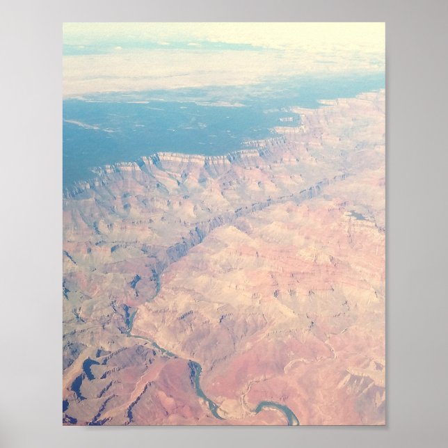 Retroantenschlucht arizona Foto Vintag Poster (Vorne)
