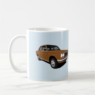 Retrobrauner Datsun Bluebird 1600 (510) Kaffeetasse
